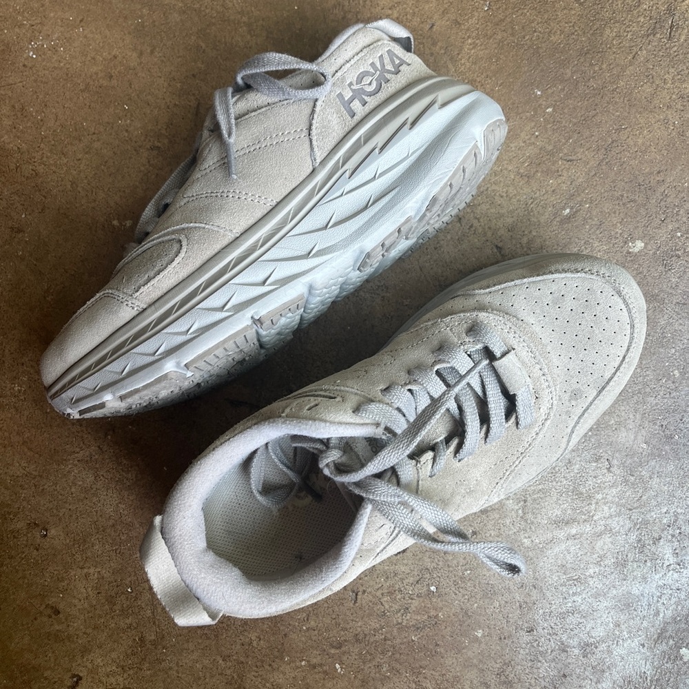 Hoka Bondi Tan Suede